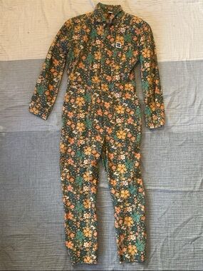 Long Sleeve Flower Jumpsuit